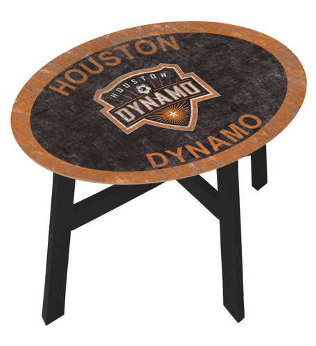 Houston Dynamo Team Color Wood Side Table