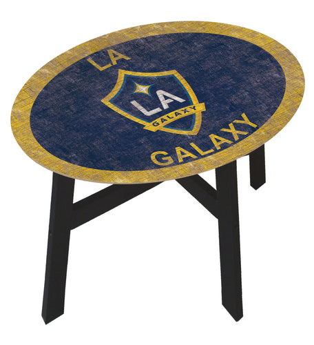 LA Galaxy Team Color Wood Side Table