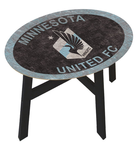 Minnesota United Team Color Wood Side Table