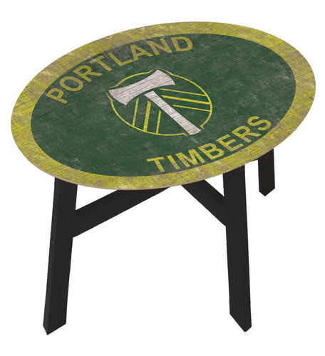 Portland Timbers Team Color Wood Side Table