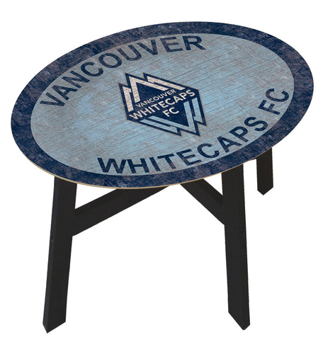 Vancouver Whitecaps Team Color Wood Side Table