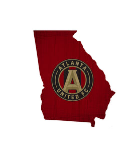 Atlanta United Team Color Logo State Sign