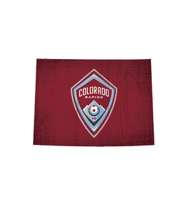 Colorado Rapids Team Color Logo State Sign