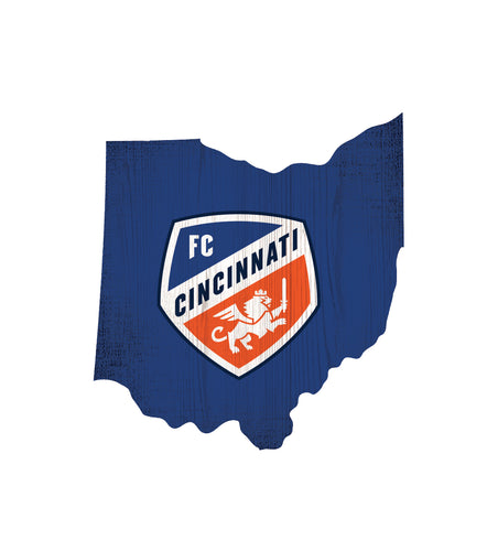 FC Cincinnati Team Color Logo State Sign
