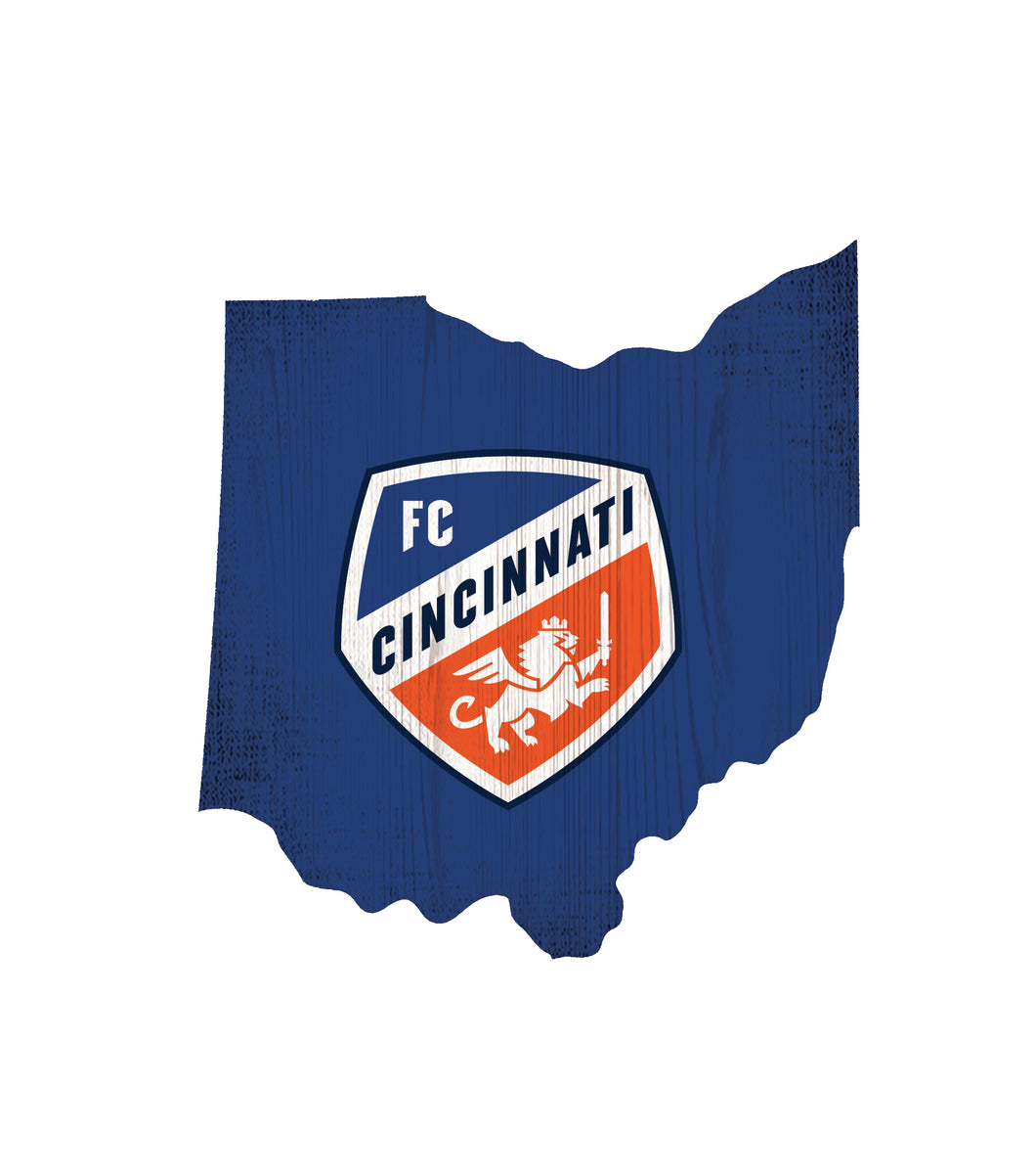 FC Cincinnati Team Color Logo State Sign