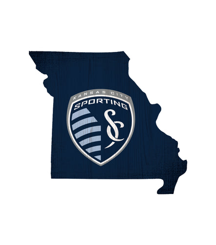 Kansas City Sporting Team Color Logo State Sign
