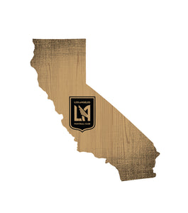 Los Angeles FC Team Color Logo State Sign