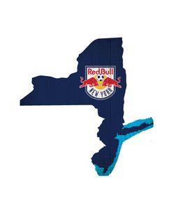 New York Red Bulls Team Color Logo State Sign