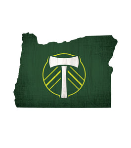 Portland Timbers Team Color Logo State Sign