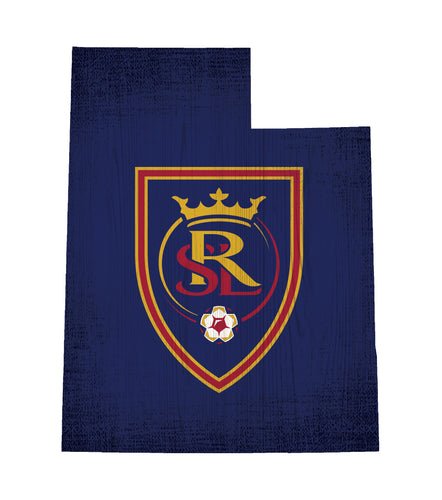 Real Salt Lake Team Color Logo State Sign