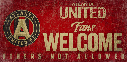 Atlanta United Fans Welcome Wood Sign