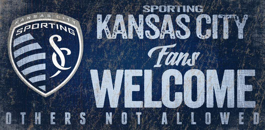 Sporting KC  Fans Welcome Wood Sign