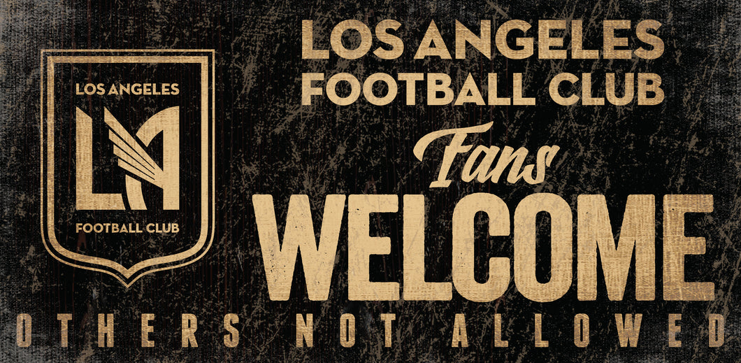 Los Angeles Fans Welcome Wood Sign