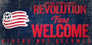 New England Revolution Fans Welcome Wood Sign 