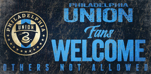 Philadelphia Union Fans Welcome Wood Sign