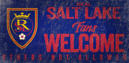 Real Salt Lake Fans Welcome Wood Sign 