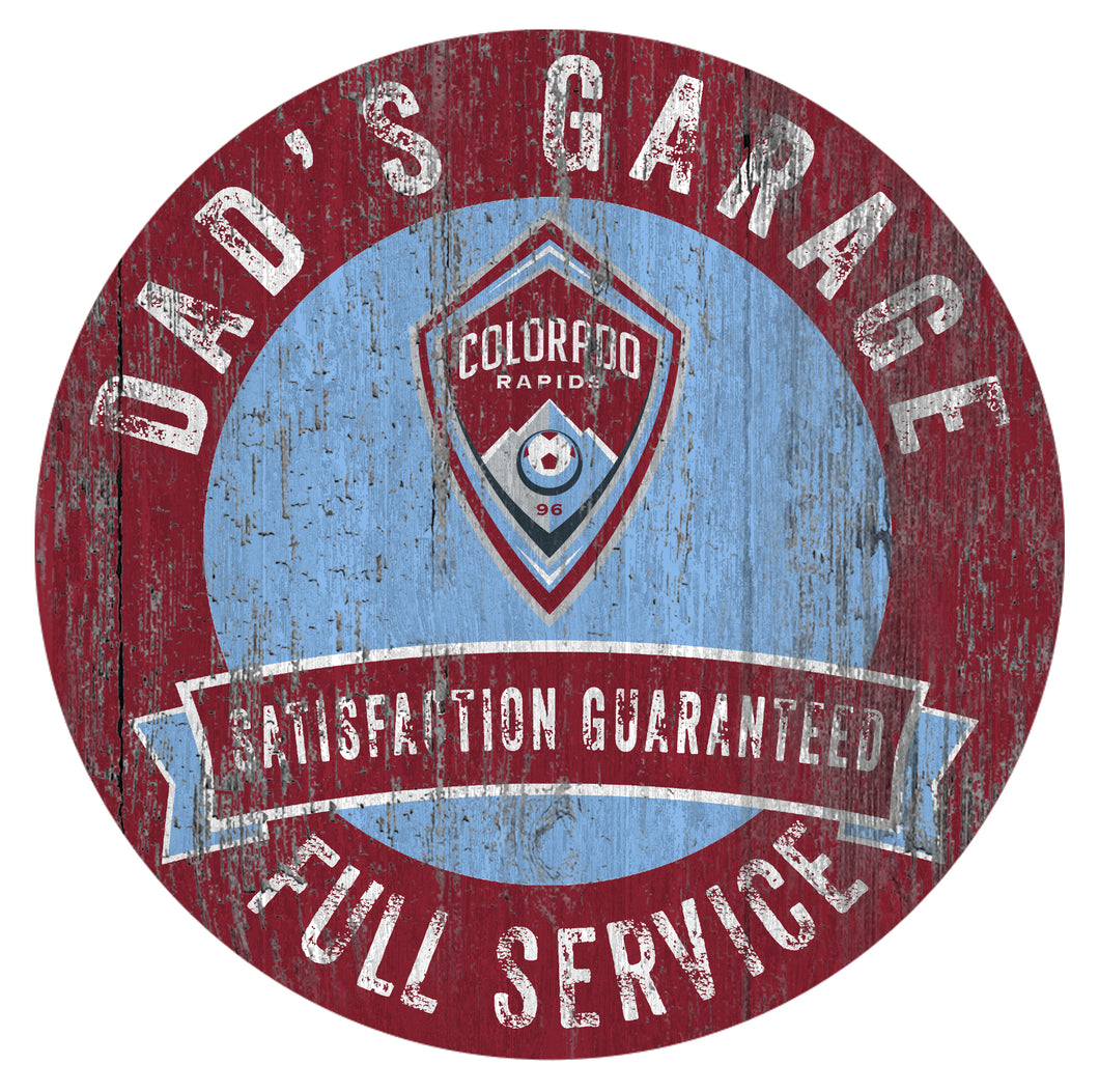 Colorado Rapids Dad's Garage Sign
