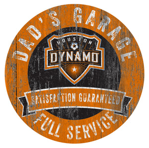 Houston Dynamo Dad's Garage Sign