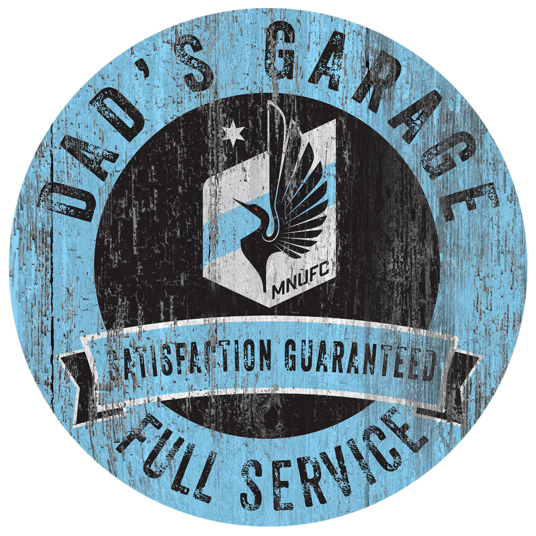 Minnesota United Dad's Garage Sign