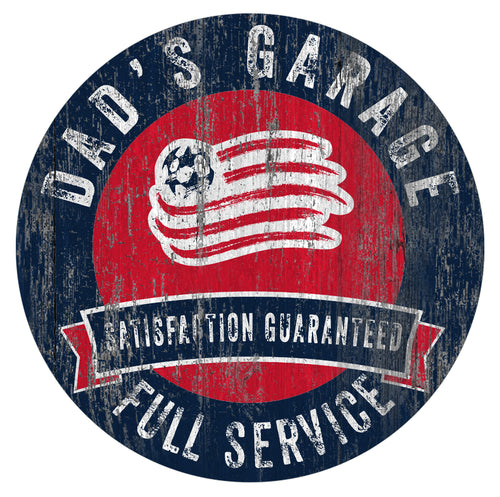 New England Revolution Dad's Garage Sign