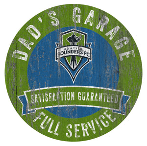 Seattle Sounders Dad's Garage Sign