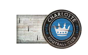 Charlotte FC Key Holder 6"x12"