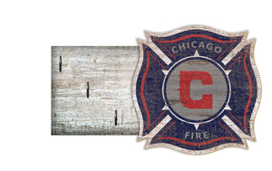 Chicago Fire Key Holder 6"x12"