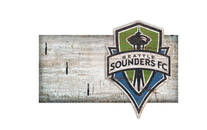 Seattle Sounders Key Holder 6"x12"
