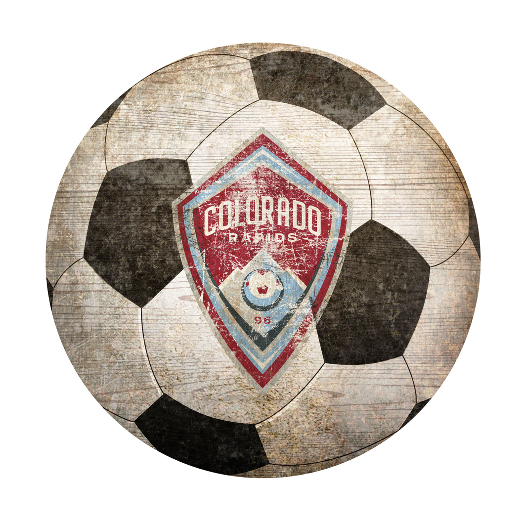 Colorado Rapids  Soccer Ball Shaped Sign