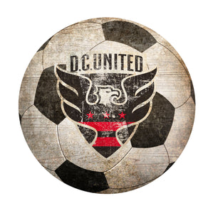 D.C. United Soccer Ball Shaped Sign