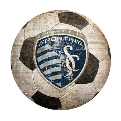 Kansas City Sporting Soccer Ball Shaped Sign