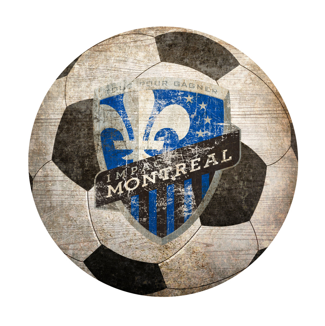 Montreal Impact Soccer Ball Shaped Sign