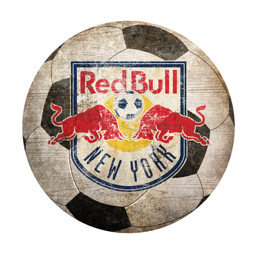 New York Redbulls Soccer Ball Shaped Sign
