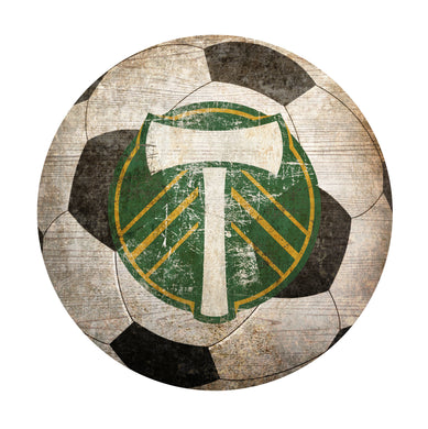 Portland Timbers Soccer Ball Shaped Sign