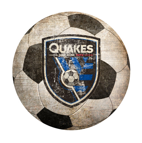 San Jose Earthquakes Soccer Ball Shaped Sign