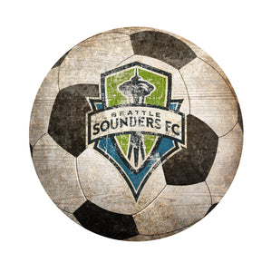 Seattle Sounders Soccer Ball Shaped Sign