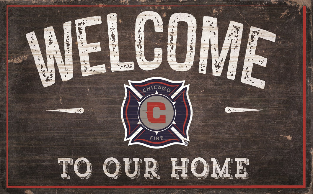 Chicago Fire Welcome To Our Home Sign - 11