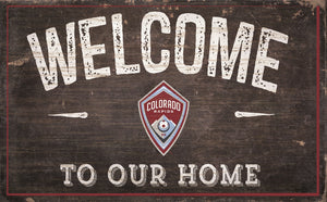 Colorado Rapids Welcome To Our Home Sign - 11"x19"