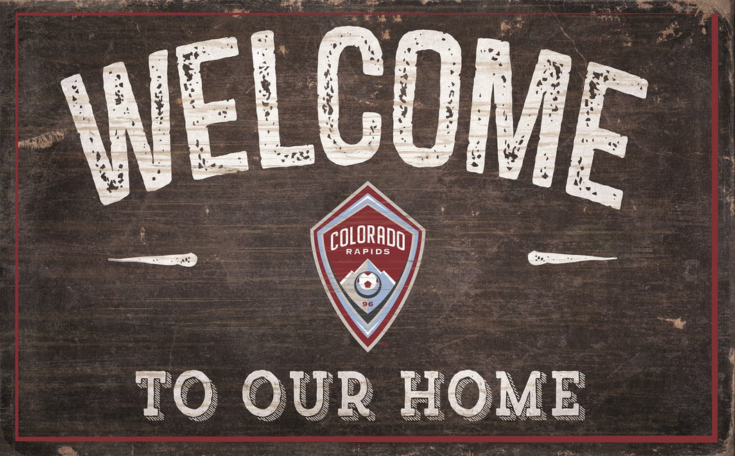 Colorado Rapids Welcome To Our Home Sign - 11