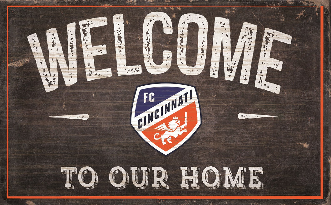 FC Cincinnati Welcome To Our Home Sign - 11
