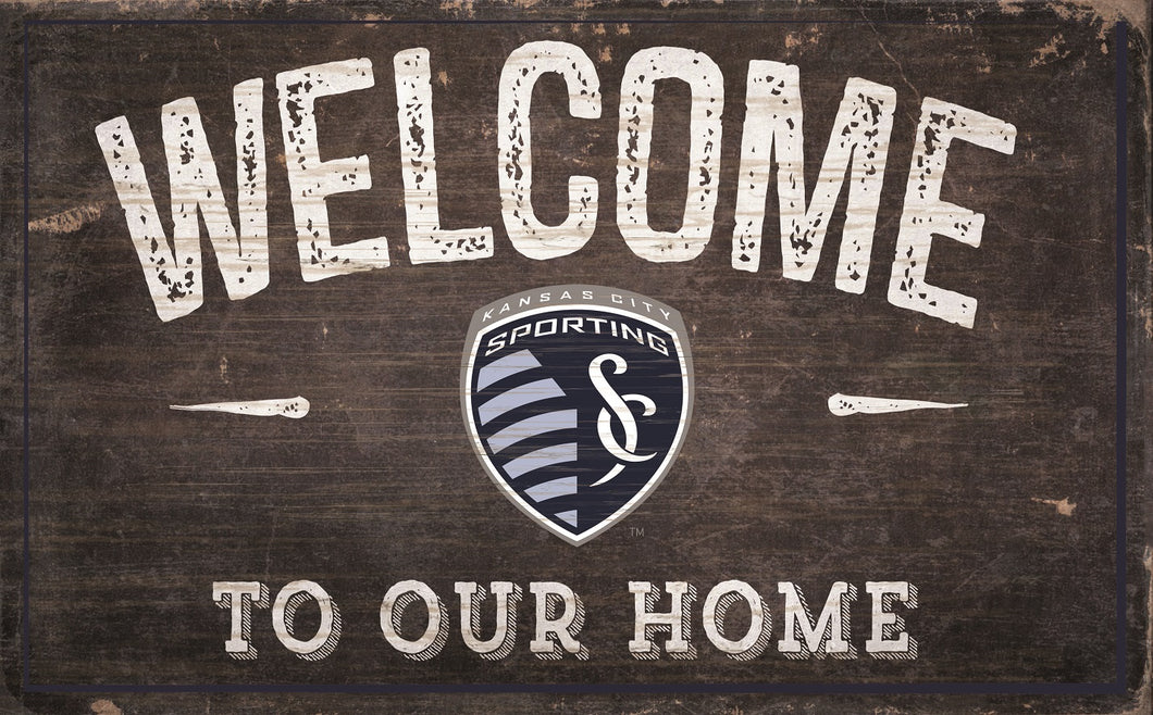 Sporting KC Welcome To Our Home Sign - 11