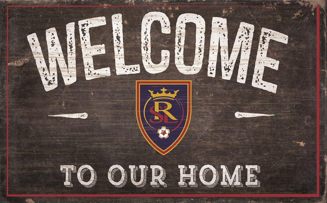 Real Salt Lake Welcome To Our Home Sign - 11