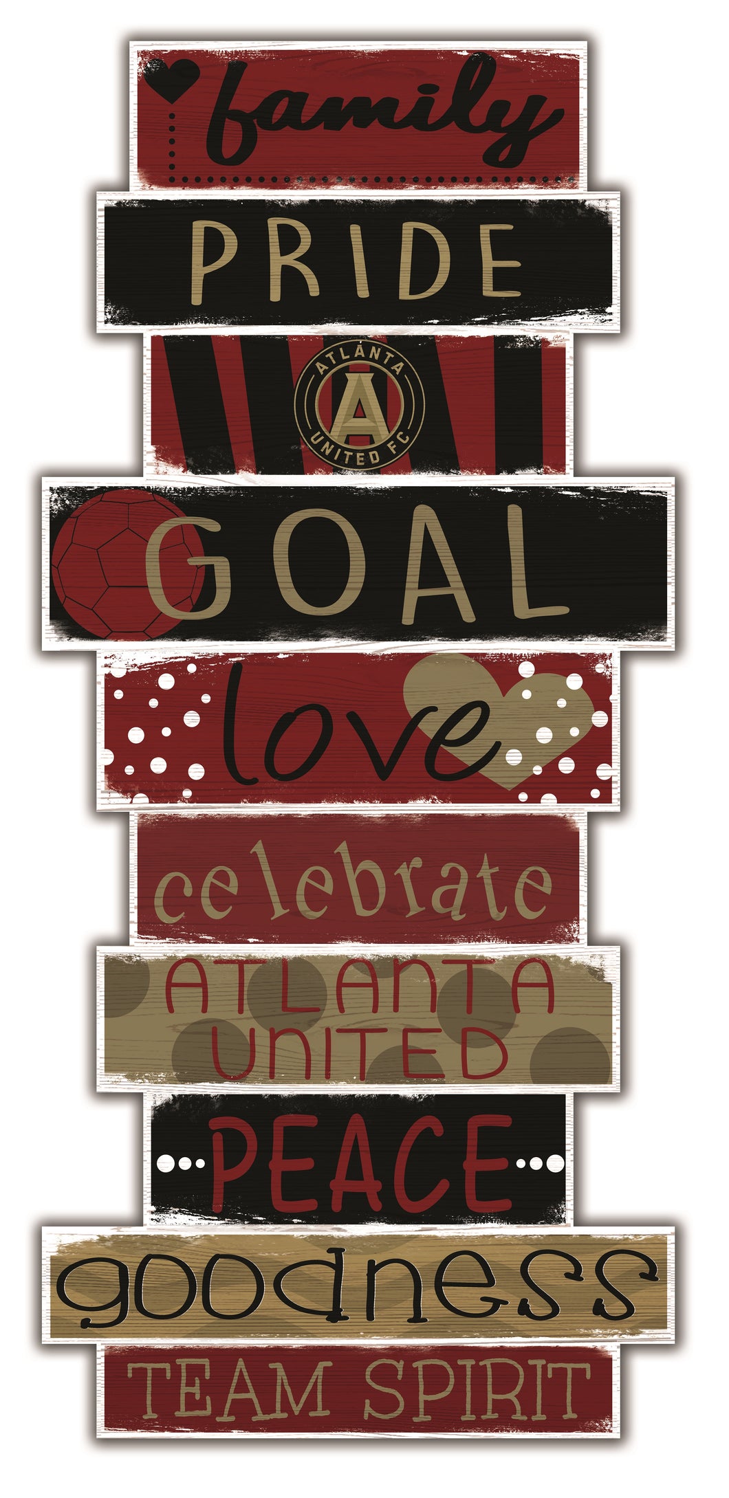 Atlanta United Celebrations Stack Wood Sign -24