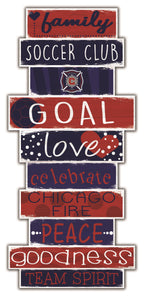 Chicago Fire Celebrations Stack Wood Sign -24"