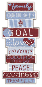 Colorado Rapids Celebrations Stack Wood Sign -24"