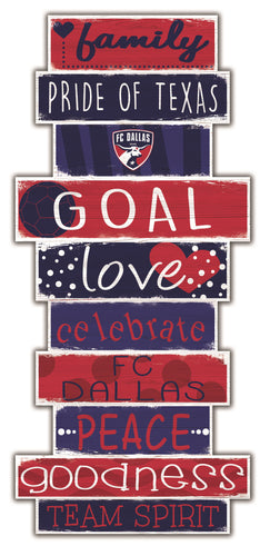 FC Dallas Celebrations Stack Wood Sign -24