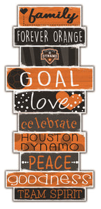 Houston Dynamo Celebrations Stack Wood Sign -24"