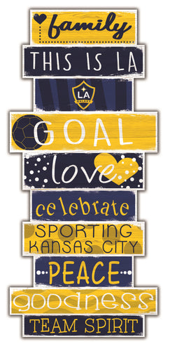 LA Galaxy Celebrations Stack Wood Sign -24