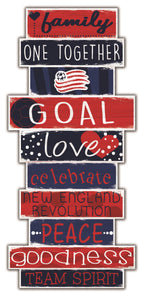 New England Revolution Celebrations Stack Wood Sign -24"