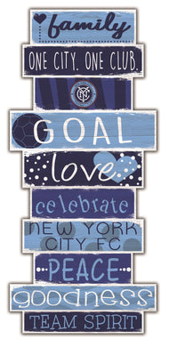 New York City FC Celebrations Stack Wood Sign -24